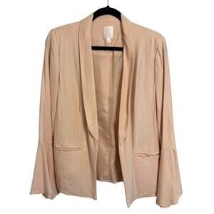 LC Lauren Conrad Women's Blush Blazer Size 8 with Bell Sleeves